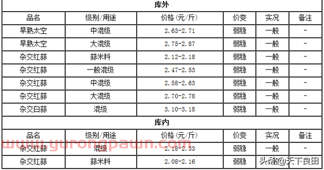 6月30日金乡大蒜最新价格行情
